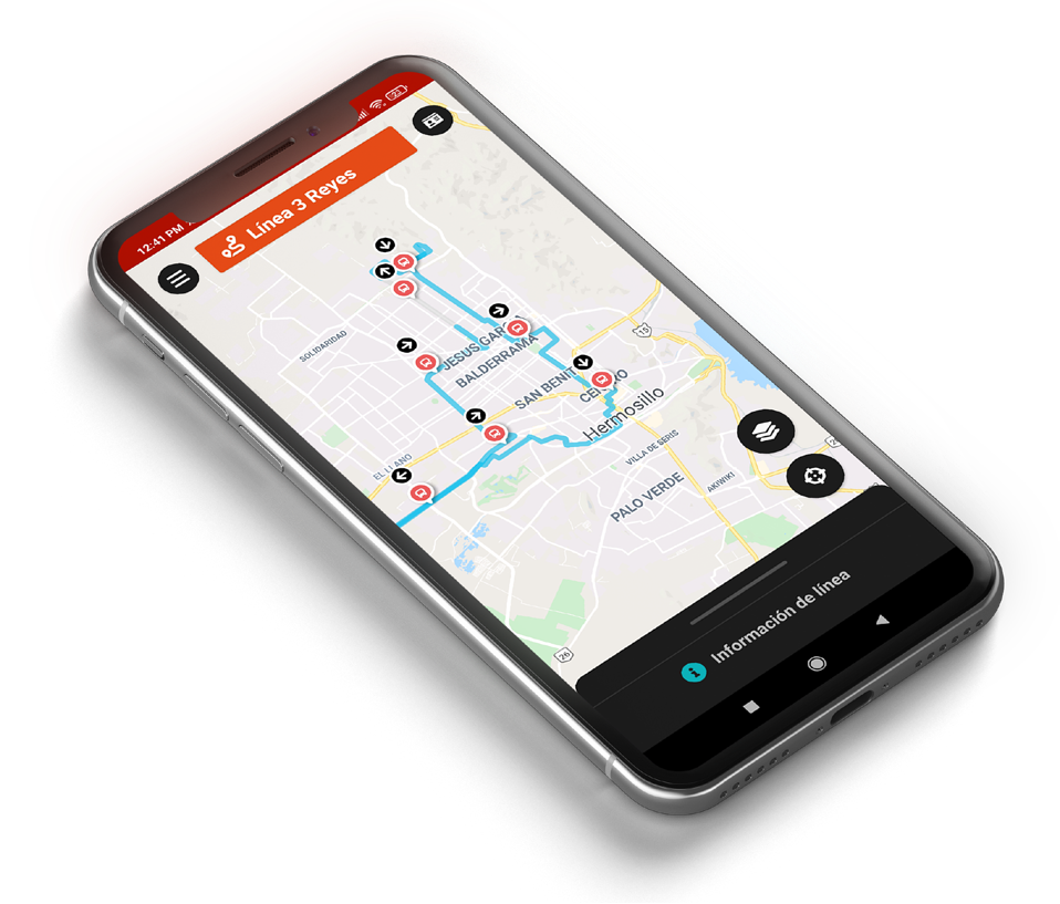 UNE — real-time transit map, iOS + Android