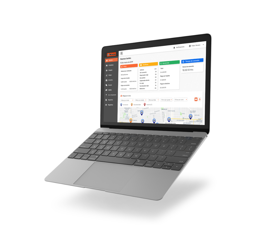 Wiicab — driver app, rider app, admin platform